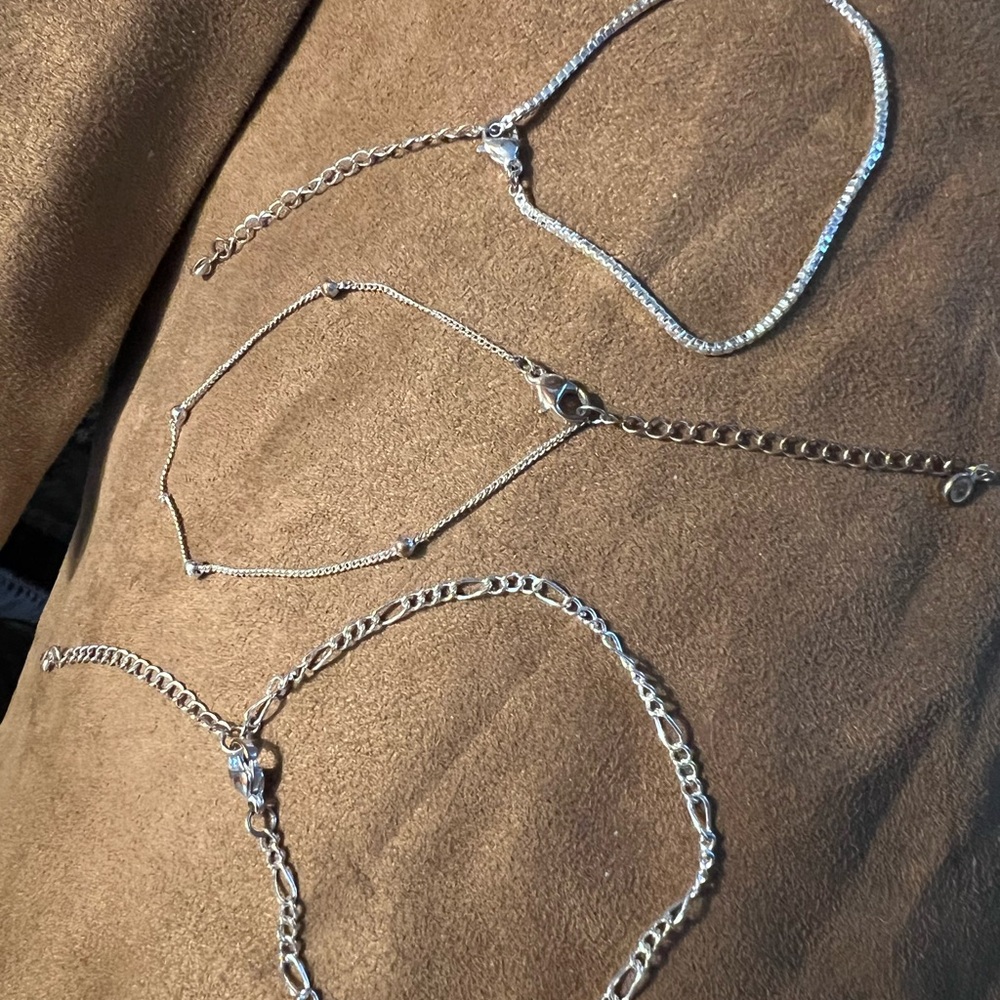 Silver Multi-Style Bracelet Set - Silver